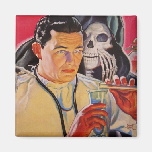 不機嫌科学者 マグネット (正面)