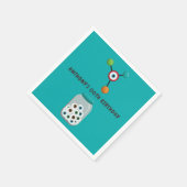 不機嫌科学誕生日パーティー スタンダードカクテルナプキン (角)