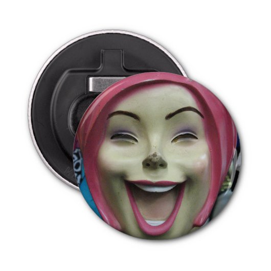 不機嫌笑うマネキン~アンカニーバレーガール 栓抜き (正面)