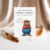 不機嫌笑わされるそうなクマのお父さんのデイカード 招待状