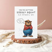 不機嫌笑わされるそうなクマのお父さんのデイカード 招待状