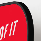 不機嫌絵文字デザインピックボールパドル ピックルボールラケット (左詳細)