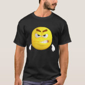 不機嫌絵文字Tシャツティ怒ー Tシャツ (正面)