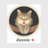 不機嫌絵画猫の可愛いオリジナル猫アート シール (シート)