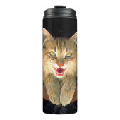 不機嫌絵画猫の可愛いオリジナル猫アート タンブラー (正面)