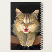 不機嫌絵画猫の可愛いオリジナル猫アート プランナー手帳 (裏面)