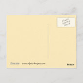 不機嫌絵画猫の可愛いオリジナル猫アート ポストカード (裏面)