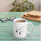 不機嫌羊の手立ての群れを行う羊 コーヒーマグカップ