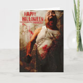 不機嫌肉屋ハロウィーン カード (正面)