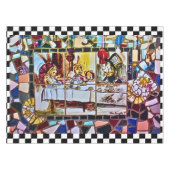 不機嫌茶パーティーモザイク テーブルクロス (正面(横))