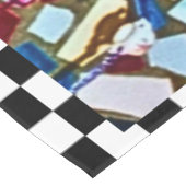 不機嫌茶パーティーモザイク テーブルクロス (アングル)