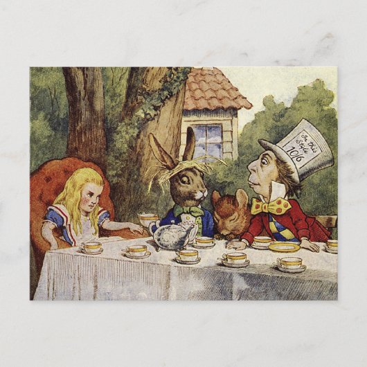 不機嫌茶パーティー葉書 ポストカード (正面)