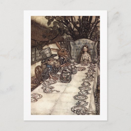 不機嫌茶パーティー ポストカード (正面)