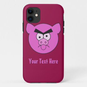 不機嫌豚カスタムiPhoneケース iPhone 11 ケース