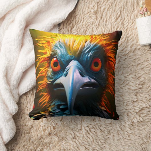 不機嫌鳥 クッション (ブランケット)
