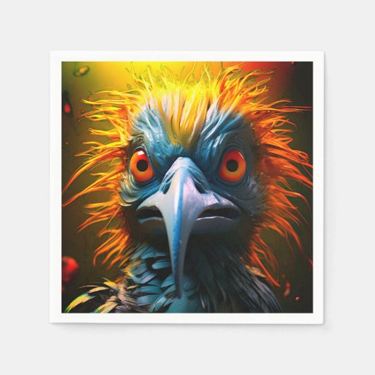 不機嫌鳥 スタンダードカクテルナプキン (正面)