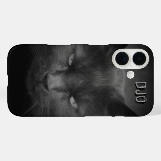 不機嫌黒猫 Case-Mate iPhoneケース (裏面 (横))
