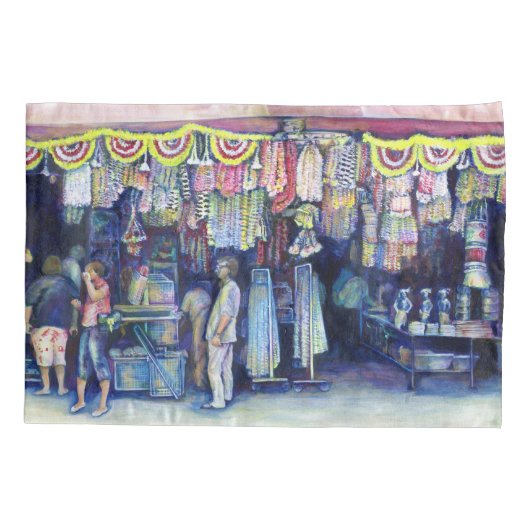 不機嫌·マン·オン·マーケット·アンド·メイン（シンガポール） 枕カバー (裏面)