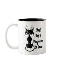 不機嫌、悪いと危険な知っている黒猫