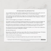 不機嫌(SJNS) ポストカード (裏面)