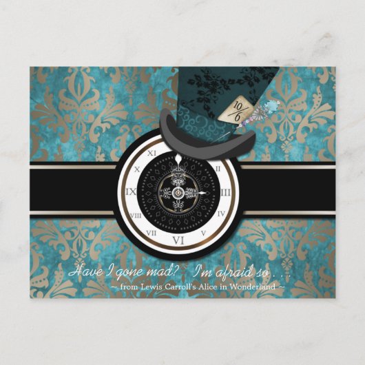 不機嫌Hatter日付ポストカードの保存 案内ポストカード (正面)