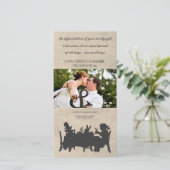 不機嫌Hatters Teaパーティー結婚's Thank You Photo Card サンキューカード (スタンド正面)