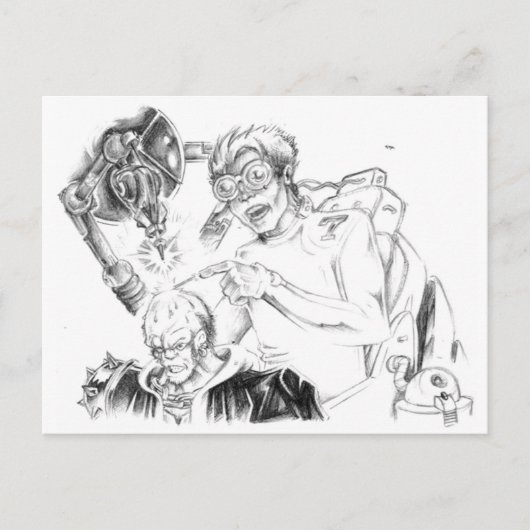 不機嫌Skillustratorポストカード ポストカード (正面)