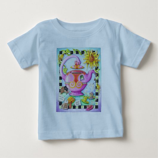 不機嫌TEAパーティー ベビーTシャツ (正面)