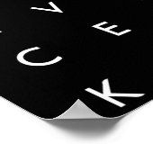 不正が暴かれた黒人生活運動ステッキ ポスター (角)