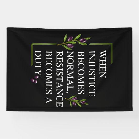 不正が正常になると抵抗が加わる 横断幕 (横)