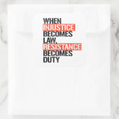 不正が法律となる時 スクエアシール (バッグ)