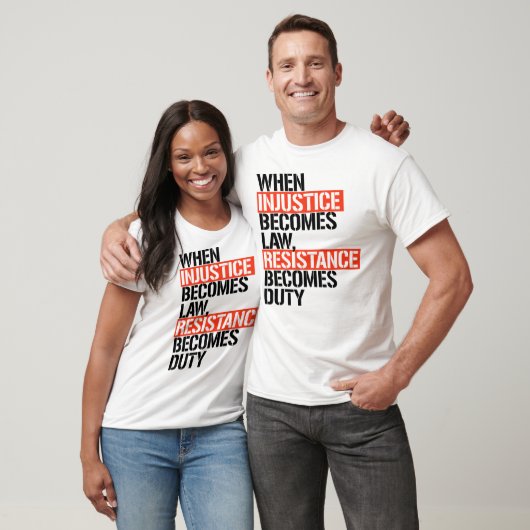 不正が法律となる時 Tシャツ (ユニセックス)