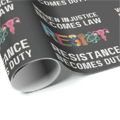 不正が法律になると抵抗が加わる ラッピングペーパー (ロールコーナー)