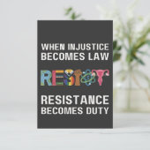 不正が法律になると抵抗が加わる 招待状 (スタンド正面)