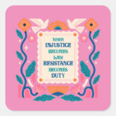 不正が法律の抵抗力となれば スクエアシール (正面)