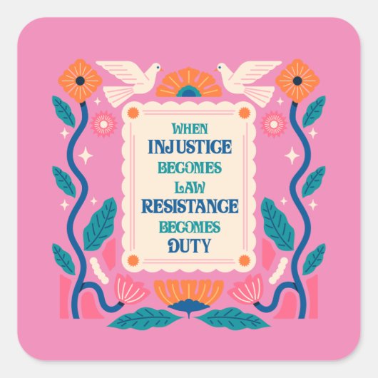 不正が法律の抵抗力となれば スクエアシール (正面)