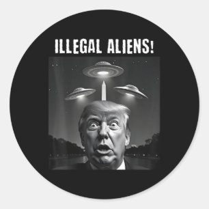 不正なエイリアントランプセルフィー、エイリアンとUfo ラウンドシール