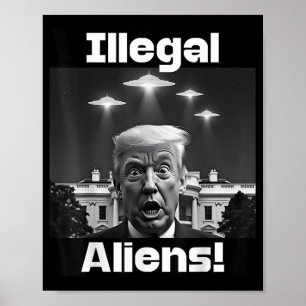 不正なエイリアントランプセルフィー、エイリアンとUfo Invasi ポスター