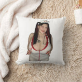 不正なナースの両面 クッション (ブランケット)