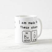 不正な周期テーブル名mag コーヒーマグカップ (正面右)