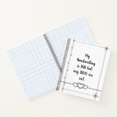 不正な手書きミニマル線スパイラルノートブック ノートブック (内部)