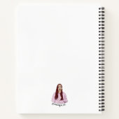 不正な手書きミニマル線スパイラルノートブック ノートブック (裏面)