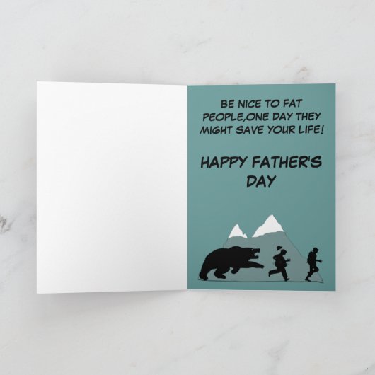 不正な父の日 カード (内部)