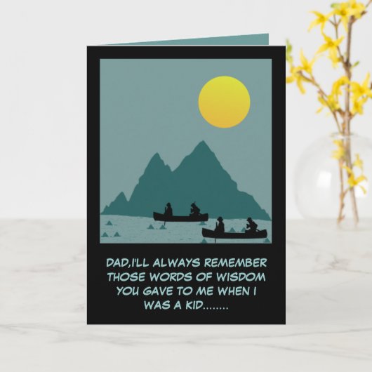 不正な父の日 カード (黄色い花)