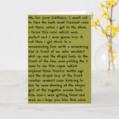 不正な誕生日 カード (黄色い花)