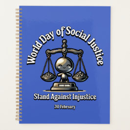 不正に立ち向かう。社会正義の日。 プランナー手帳