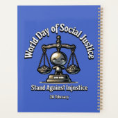 不正に立ち向かう。社会正義の日。 プランナー手帳 (裏面)