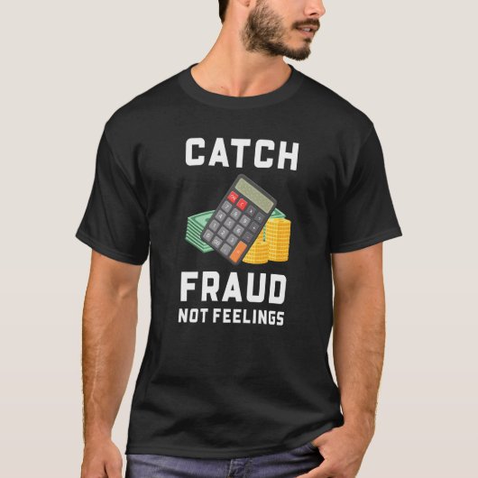 不正のキャッチではなく感覚会計会計士 Tシャツ (正面)