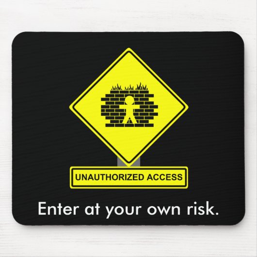 不正アクセスのマウスパッド マウスパッド (正面)