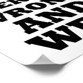 不正ポスターに立おもしろいち向け ポスター (角)